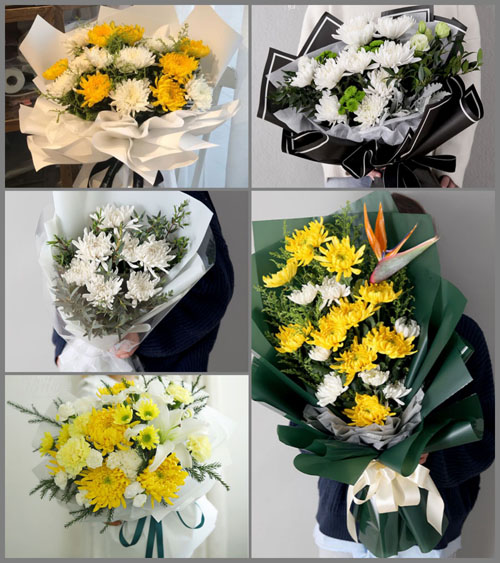 贵州遵义红花岗区海龙镇白事花束代送